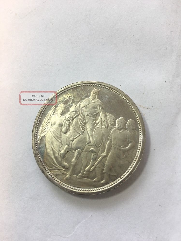 1896 Hungary Franz Joseph 5 Korona Cameo Proof Restrike Silver Toned A5 Europe photo