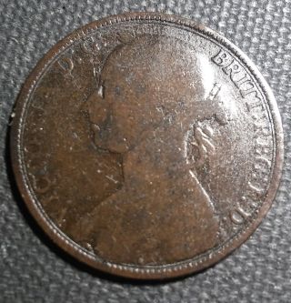 Uk (great Britain) 1879 Large Penny Bronze,  31 Mm photo