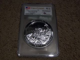2014 5 Oz Silver Atb Shenandoah National Park Coin Pcgs Ms69 Dmpl Fs photo
