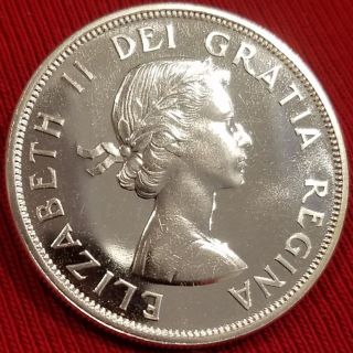 Canada 1962 Silver Dollar & Stunning Coin Proof - Like photo