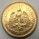 1945 Mexico 2 Pesos 1.  67 Gram.  900 Gold Coin Strong Luster 6107b Mexico (1905-Now) photo 1