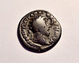 Limes Denarius Ancient Roman Coin Marcus Aurelius Silvered Bronze Denar photo