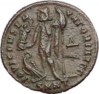 Licinius I Constantine The Great Enemy 313ad Ancient Roman Coin Jupiter I55066 photo