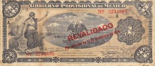 México / Veracruz 1 Peso 17.  12.  1914 Series A Circulated Banknote photo
