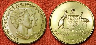 Australia: - Charles & Diana Royal Visit Commemorative Medallion 1983 Adp5700 photo