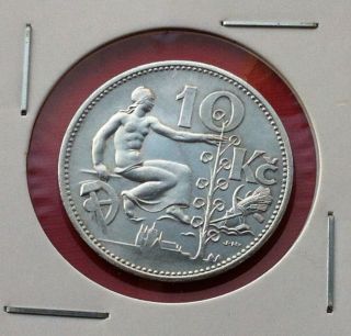 Czechoslovakia Silver Coin - 10 Korun 1931 - Republika Československa photo