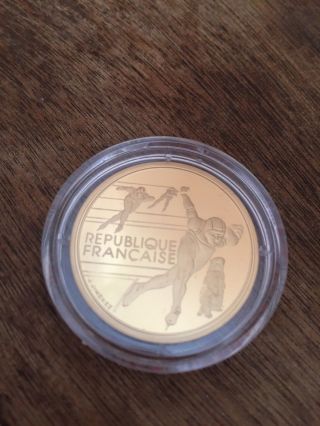 1989 - 1991 France Proof Gold 500 Francs Winter Olympics photo
