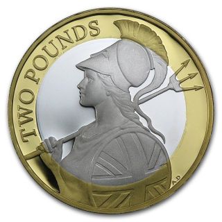 2015 Definitive Britannia £2 Silver Proof W/ Ogp (renaissance Two Pound Uk Gb) photo