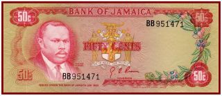 Jamaica 50 Cents 1970 (p - 53a) A Real Beauty photo