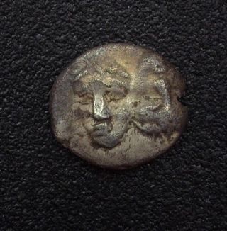 Moesia,  Istrus 4th Century B.  C.  Silver Hemiobol - Obverse Inverted Heads - Ngc Vf photo