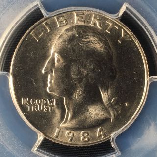 1984 - P 25c Washington Quarter Dollar Pcgs Ms65  82667911 photo