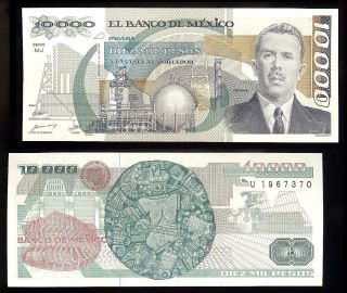 Mexico P - 90a Banco De Mexico 10,  000 Pesos Mj - U,  24.  2.  1987 Unc photo