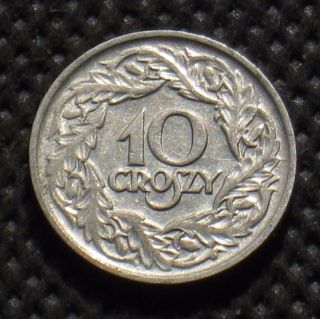 Old Coin Of Poland 10 Groszy 1923 Second Republic photo