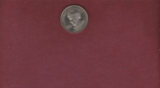 Thomas Johnson 1788 State Of Maryland Medal Silver Tone Finish 1 1/4 Inch Diam. photo