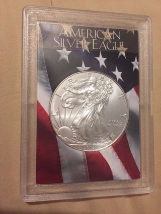 2001 S$1 American Silver Eagle One Dollar Coin - Ms 69 photo