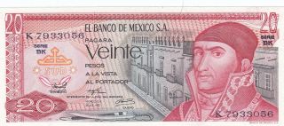 Mexico 20 Pesos 18.  7.  1973 (pick 64b) Unc photo