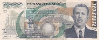 Mexico 10,  000 Pesos 1.  2.  1988 (pick 90b) Unc photo