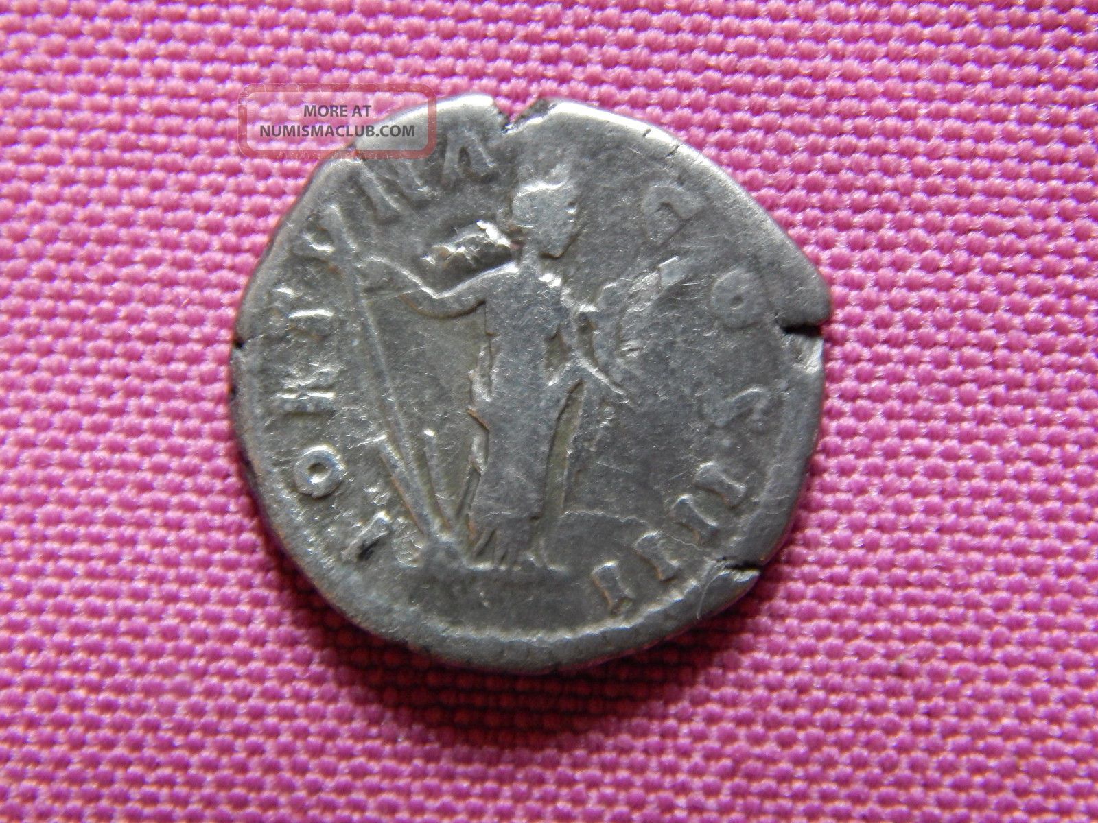 Antoninus Pius, Rome, Ar Denarius, 159 - 160 Ad, Fortuna, Ric 300