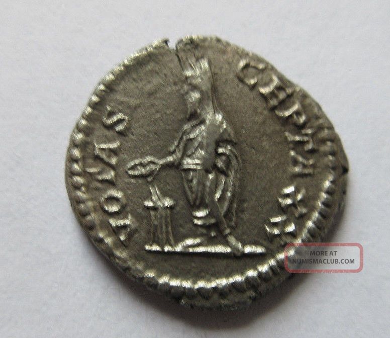 Denar Of Septimius Severus Rv. Moneta Standing Left