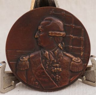 1924 Bronze Medal Ss De Grasse Ocean Liner Compagnie Generale Transatlantique De photo