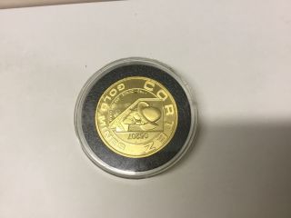 Cortez Gold Mine 1 Troy Ounce Round.  999 Pure In Hard Plastic.  05207 photo