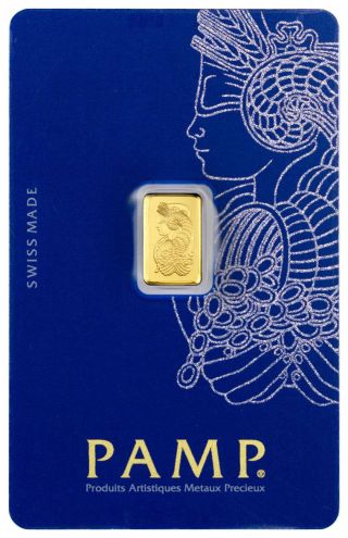 1 Gram Gold Bar Pamp Suisse Lady Fortuna (in Assay) Starts At 1c Gorgeous photo