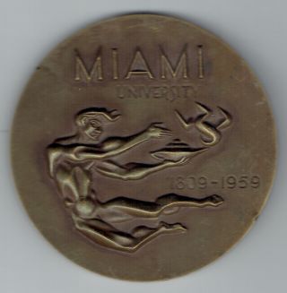 Miami University (ohio) Medal 1809 - 1959 photo
