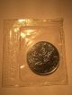 1991 Canada $5 Maple Leaf 1 Oz.  Silver Bullion.  9999 Fine Rcm Proof - Like Coins: Canada photo 3