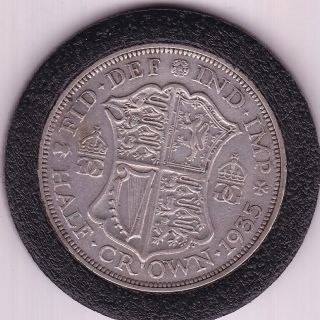 1935 King George V Half Crown (2/6d) - Silver (50) Coin photo