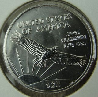 2003 1/4 Oz American Eagle $25 Platinum Coin.  9995 photo