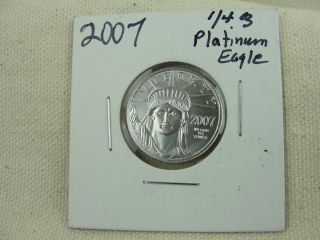 2007 1/4 Oz American Eagle $25 Platinum Coin.  9995 photo