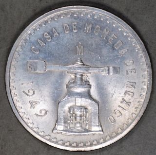 Mexico 1949 1 Onza Silver Coin photo