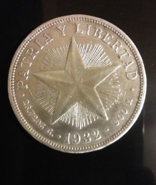 1932 Star Peso Silver (low Relief Star) photo