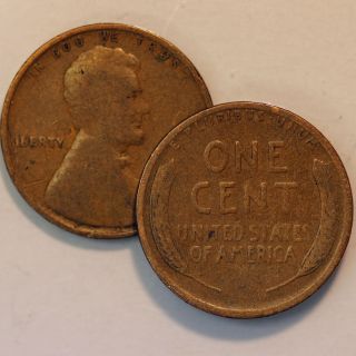 1928 - S Lincoln Wheat Cent Penny 1c - Good / Gd (sp) photo