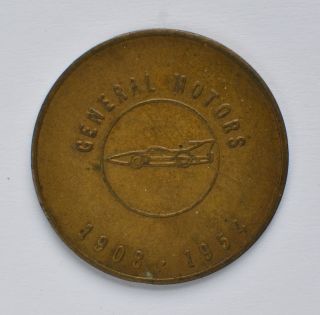 General Motors 1908 - 1954 Builds Its First 50 Million Cars Token photo