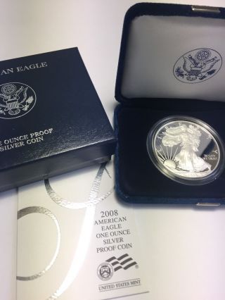 2008 American Eagle Bullion Silver Dollar 1oz.  Proof photo