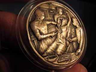 Medallic Art Co History Of Surgery High Relief 53 Gr.  999 Silver Rarity 700 Only photo