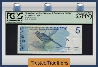 Tt Pk 22a 1986 Netherlands Antilles 5 Gulden 