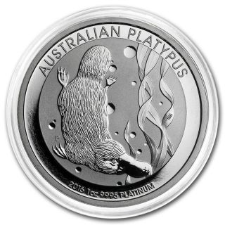 2016 Australia 1 Oz Platinum Platypus photo