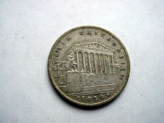 1926 Austria 1 Shilling Silver Coin - photo