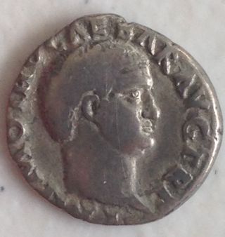 69ad Salvius Otho Roman Caesar Authentic / Rare Type Silver Denarius Coin photo