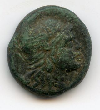 Ancient Greek Philip V Macedonia Bronze Coin photo