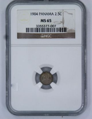 1904 Panama 2.  5c Coin - Ms 65 - Ngc photo