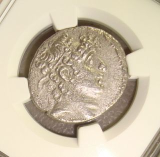 95 - 75 Bc Philip I Seleucid Kingdom Ancient Greek Silver Tetradrachm Ngc Xf photo