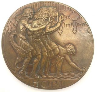 Society Of Medalists 3rd Issue Hopi / Prayer For Rain Bronze Medal 1931 photo