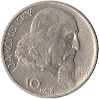 1957 Czechoslovakia 10 Korun Silver Coin Km 48 Mintage 150,  000 photo