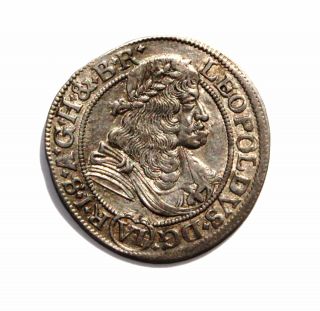 Rrr Silesia - Breslau Silver - Vi Kreutzer 1678 Leopold I - Rare Coin photo