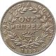 Scarce East India Company 1835 Silver Rupee Coin William Km - 450.  3 Very Fine Vf India photo 1