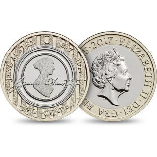 Uk 2017 - £2 - Jane Austen - Brilliant Uncirculated Coin photo