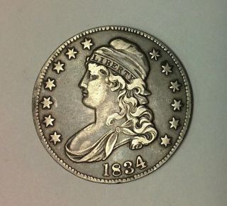 1834 Capped Bust Half Dollar,  Details photo